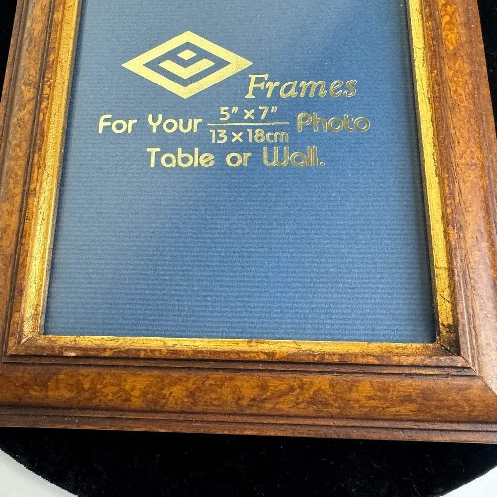 Vintage Wooden Frame with Rose